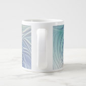 Floral Fantasy, kleurrijke Abstracte fractale bloe Grote Koffiekop (Achterkant)