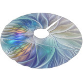 Floral Fantasy, kleurrijke Abstracte fractale bloe Kerstboom Rok (Gekanteld)