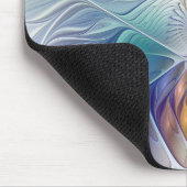 Floral Fantasy, kleurrijke Abstracte fractale bloe Muismat (Hoek)