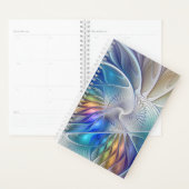 Floral Fantasy, kleurrijke Abstracte fractale bloe Planner (Display)