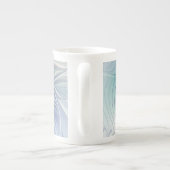 Floral Fantasy, kleurrijke Abstracte fractale bloe Porselein Kop (Achterkant)