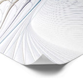 Floral Fantasy, kleurrijke Abstracte fractale bloe Poster (Hoek)