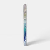 Floral Fantasy, kleurrijke Abstracte fractale bloe Samsung Galaxy Hoesje (Linkerkant)