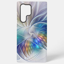 Floral Fantasy, kleurrijke Abstracte fractale bloe Samsung Galaxy Hoesje