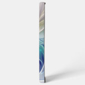 Floral Fantasy, kleurrijke Abstracte fractale bloe Samsung Galaxy Hoesje (Linkerkant)