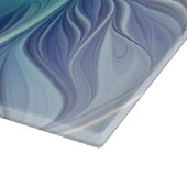 Floral Fantasy, kleurrijke Abstracte fractale bloe Snijplank (Hoek)