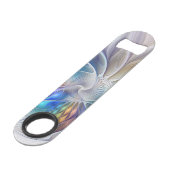 Floral Fantasy, kleurrijke Abstracte fractale bloe Speed Flessenopener (Voorkant Gekanteld)