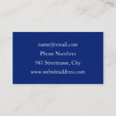 Floral Fantasy, kleurrijke Abstracte fractale bloe Visitekaartje (Achterkant)