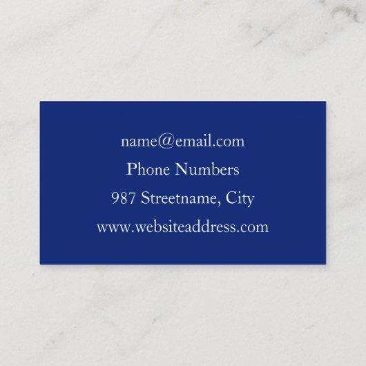 Floral Fantasy, kleurrijke Abstracte fractale bloe Visitekaartje (Achterkant)