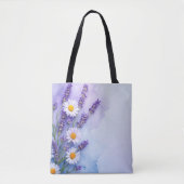 Floral Fantasy Lavendel & Daisy Bag Tote Bag (Voorkant)