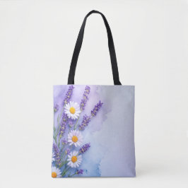 Floral Fantasy Lavendel & Daisy Bag Tote Bag