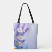 Floral Fantasy Lavendel & Daisy Bag Tote Bag (Achterkant)