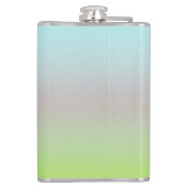 Floral Fantasy Lila Flowers Green Shapes Fractal Heupfles (Achterkant)