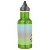 Floral Fantasy Lila Flowers Green Shapes Fractal Waterfles (Links)