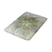 Floral Fantasy Modern Fractal Art Flower met Gold Badmat (Gekanteld)