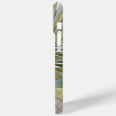 Floral Fantasy Modern Fractal Art Flower met Gold Case-Mate iPhone Case (Achterkant / Links)