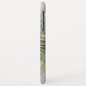 Floral Fantasy Modern Fractal Art Flower met Gold Case-Mate iPhone Case (Achterkant/links)