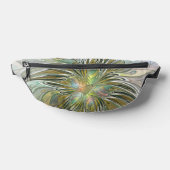 Floral Fantasy Modern Fractal Art Flower met Gold Heuptasje (Liggend)