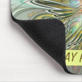 Floral Fantasy Modern Fractal Art Flower met Gold Muismat (Hoek)