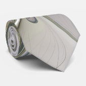 Floral Fantasy Modern Fractal Art Flower met Gold Stropdas (Opgerold)