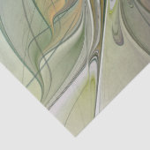 Floral Fantasy Modern Fractal Art Flower met Gold Tissuepapier (Detail)