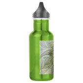 Floral Fantasy Modern Fractal Art Flower met Gold Waterfles (Links)