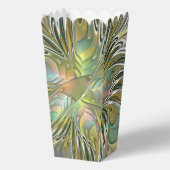 Floral Fantasy Modern Fractal Art Flower With Gold Bedankdoosjes (Voorkant)