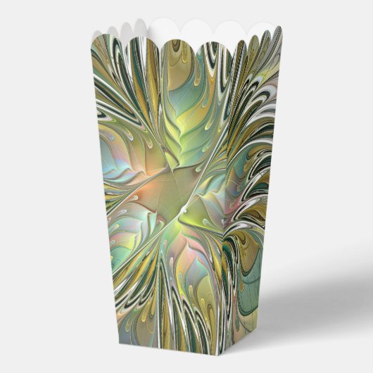 Floral Fantasy Modern Fractal Art Flower With Gold Bedankdoosjes (Voorkant)