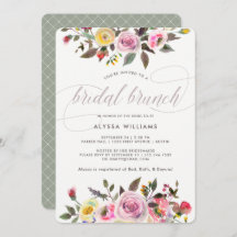 Floral Fantasy | Moderne Waterverf Bridal Brunch