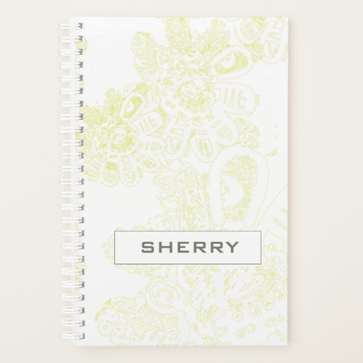 Floral Fantasy Monogram Planner (Voorkant)