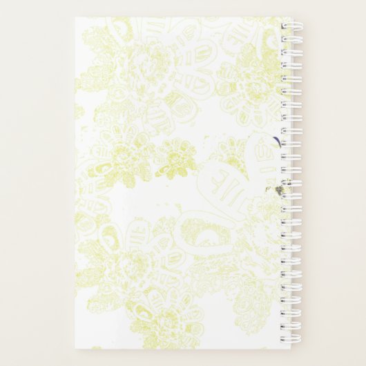 Floral Fantasy Monogram Planner (Achterkant)