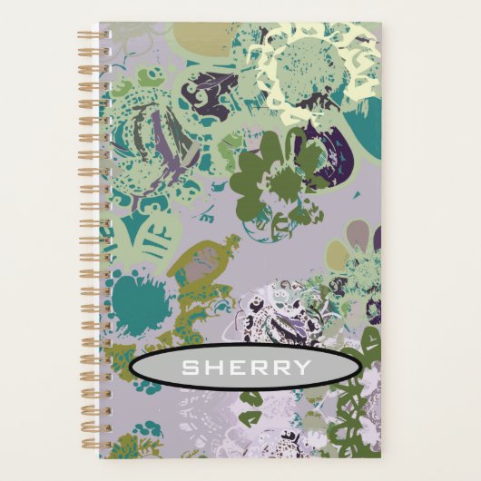 Floral Fantasy Monogram Planner (Voorkant)