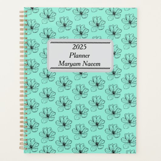 Floral Fantasy Naadloze Planner Ontwerp (Voorkant)
