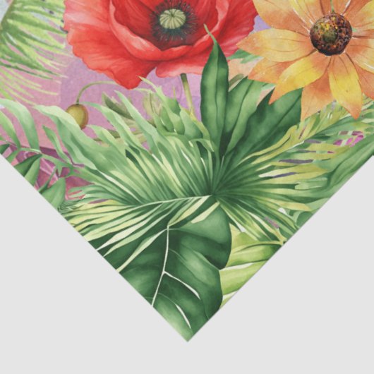 Floral Fantasy Oerwoud Tijger Decoupage Tissuepapier (Detail)