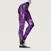 Floral Fantasy Paars Leggings (Rechts)