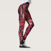 Floral Fantasy Ruby Red Leggings (Rechts)