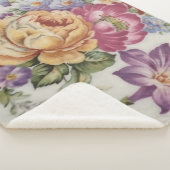 Floral Fantasy  Sherpa Deken (3/4)