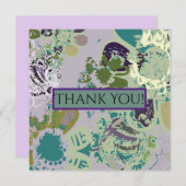 Floral Fantasy Thankyou card Bedankkaart (Voorkant / Achterkant)