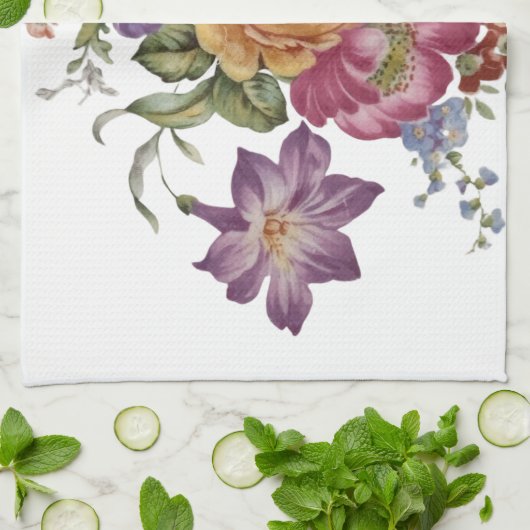 Floral Fantasy  Theedoek (Gevouwen)