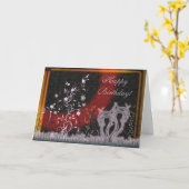 Floral Fantasy Verjaardag Kaart (Gele Bloem)