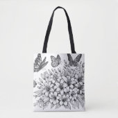 Floral Fantasy Vlinderkleuring Tote Bag (Voorkant)