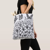Floral Fantasy Vlinderkleuring Tote Bag (Dichtbij)