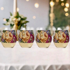 Floral Fantasy   Wijnglas Zonder Voet