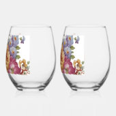 Floral Fantasy   Wijnglas Zonder Voet (Links)