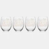 Floral Fantasy Wijnglas Zonder Voet (Achterkant)