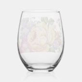 Floral Fantasy   Wijnglas Zonder Voet (Achterkant)