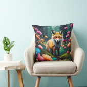 "Floral Fantasy with Fox" Kussen (Stoel)