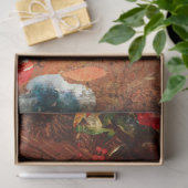 Floral Farmhouse  Red Barn ontkoppeling Tissuepapier (Geschenk)