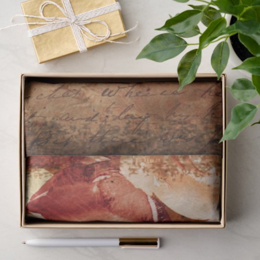 Floral Farmhouse Rustic Barn ontkoppeling Tissuepapier (Geschenk)