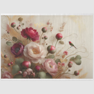 Floral Fauna Vogel Decoupage Weefselpapier Tissuepapier